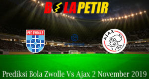 Prediksi Bola Zwolle Vs Ajax 2 November 2019