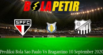 Prediksi Bola Sao Paulo Vs Bragantino 10 September 2020