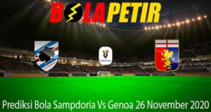 Prediksi Bola Sampdoria Vs Genoa 26 November 2020